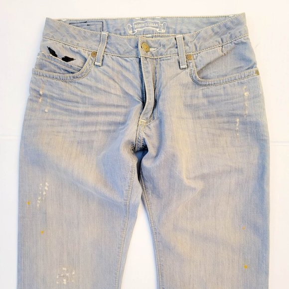 New Men's ROBIN'S JEAN sz 33 Arabesque Jeans with Swarovski Crystals - Picture 4 of 10